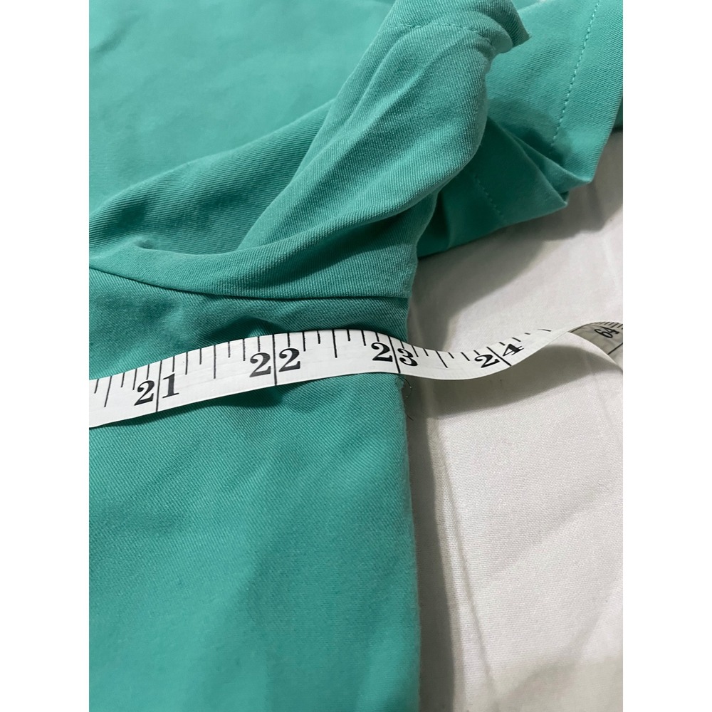 Figs surgical green Scrub Set with Pink Drawstring XL top L bottom - Picture 3 of 13